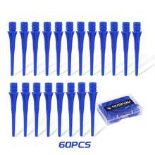 60支专业电子软式飞镖，ABS材质，多种颜色可选，高品质软式飞镖镖尖，飞镖配件，圣诞节礼物，复活节礼物，父亲节礼物（送给爸爸）