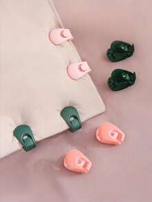 4pcs Bed Sheet Clips - Heavy Duty Shell Clips Bed Sheet Fasteners, Non-Slip Mattress Grip Fits Thick Mattress, Home Hotel Bedding Clips - Multicolor - View 2