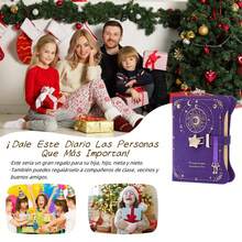 Diario con Cerradura y Llaves para Niña,Diario para niños Con doce constelaciones,180 Páginas Escribible por ambas caras,Con ranura para tarjetas y ranura para bolígrafo,Regalo para Niñas - Morado - Ver 4