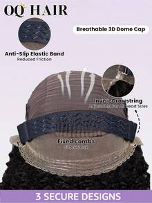 OQ 200% 密度 14-26 英寸隐形抽绳 360° 佩戴假发，卷曲直发，预漂白发结，隐形贴合带，无胶假发，预拔发际线，蕾丝前假发，100% 真人发假发，无胶假发，无胶闪亮假发，Y2k 真人发假发，情人节礼物，发饰，100% 真人发假发，真人发蕾丝假发，日常佩戴，快速发货，女士快速发货，度假旅行适用