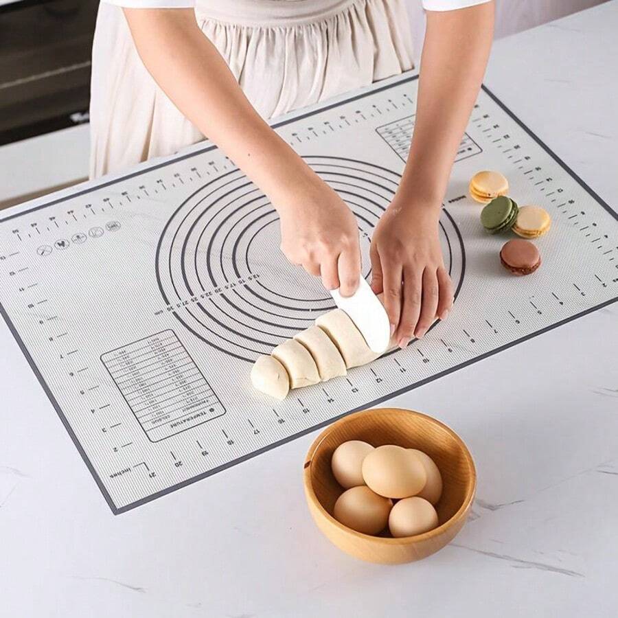 40*60cm Silicone Baking Mat, Breathable Cookie Bread Pad, Oven & Microwave Baking Tool - Multicolor - View 1