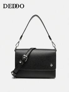 2026 New Ladies Practical Sense Of Advanced Design Shoulder Bag Fashion Joker Small Bag Female Bag Wooden Bag - Black - View 1