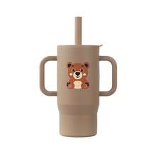 1pc 180ml/5oz Anti-Choke Straw Cup, Silicone Baby Training Cup For 6 Months - 3 Years Old, Leak-Proof Anti-Fall Anti-Slip Dual Handles, Soft Straw Lid, 360° Drinking, Growth Training Water Cup - Multicolor - View 45