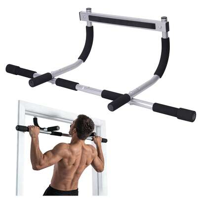 Gym Pull-Up Bar - Total Upper Body Workout Bar For Doorway, Adjustable Width Locking, No Screws Portable Door Frame Horizontal Chin-Up Bar, Fitness Exercise
