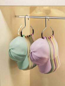 12件套帽子架、腰带架、衣柜收纳架，适用于收纳腰带、领带、围巾、吊带背心、帽子、胸罩、鞋子、手提包、连衣裙、裤子、牛仔裤、靴子、裙子等。 - 彩色 - 查看 2