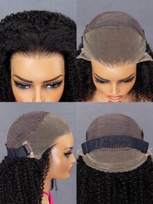 OQ Hair 200% Density 14-26 Inch Invisi Draw-Strings 360 Wear Go Wig Afro Curly Pre-Bleached Knots InvisiFit Strap Glueless Wigs Pre-Plucked Hairline Lace Front Wig