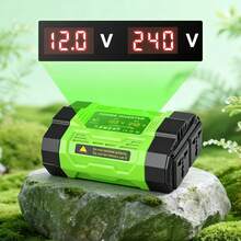 10000W Peak Portable Car Power Inverter, 5000W Continuous 12V To 220V Converter With 6 Fast Charging Ports, Hidden High-Current Terminals & Smart Safety Protection For Outdoor Emergency - Green 5 - View 2