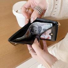 Elegant Bow Pendant - Minimalist Korean Style INS Women's Bifold Wallet, Large Capacity Card Holder, Popular Item - Multicolor - View 4