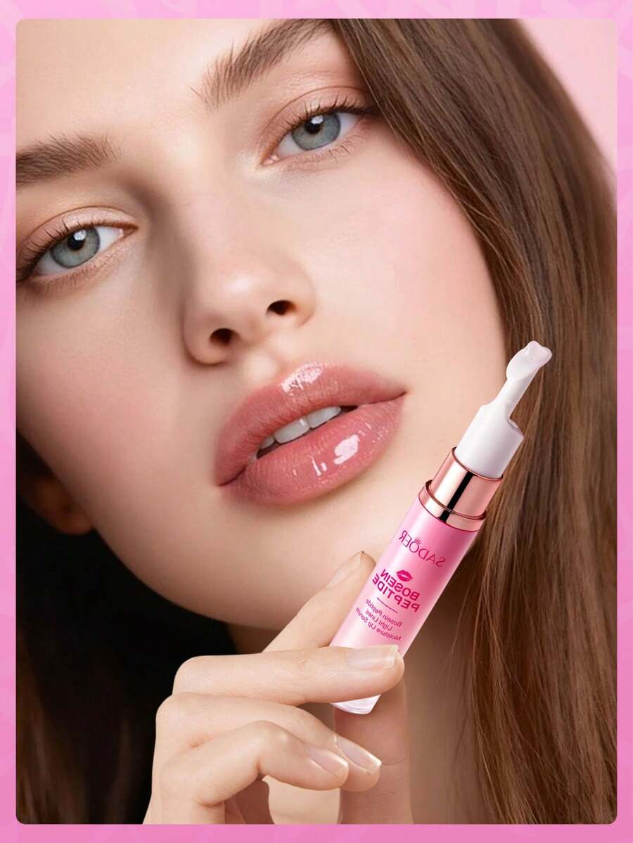 唇油、滋养唇彩、胜肽滋养唇部精华、保湿唇彩、胜肽滋养润唇膏和角鲨烷润唇膏、柔滑滋润双唇、保湿润唇膏、日常护肤、女士礼物、生日礼物、节日礼物、经济实惠、（透明） - 無香味 - 查看 1