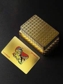 Waterproof Playing Cards With Box Flexible Poker Cards Classic Magic Tricks Tool Cool Design Great For Magic Entertainment Parties Games Gifting And Celebrations For Men And Women Creative Card Poker Series Funny Gifts - Multicolor - View 16