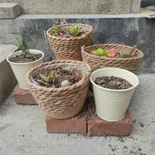 1pc/3-Size Set New Nordic Style Natural Seagrass Woven Planter Baskets, Rattan Plant Pots, Home Decor Flower Vases, Multi-Function Garden Planters (Handmade, Size May Vary Slightly)