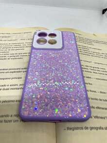 Capa de celular compatível com Moto G86 5G Shine - Roxo - Visão 4