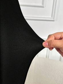 AIJ Amarilo 女士性感圆领长袖裹身连体裤 - 适合派对和聚会 黑色 春季 - 黑色 - 查看 7