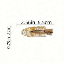 10个金色发夹，无缝发夹，伴娘发夹，伴娘礼物，求婚礼物，完美无缝礼物 - 金色 - 查看 2