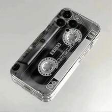 Fashionable Creative Radio Design Silicone Shockproof Waterproof Phone Case, Cute & , Compatible With Apple 17 Series, 11/12/12 Pro, 13/14/15, 13 Pro/14 Pro/15 Pro, 12 Pro Max/13 Pro Max/14 Pro Max/15 Pro Max, 16, 16 Pro, 16 Pro Max, 17, 17 Pro, 17 Pro Max - Black - View 4