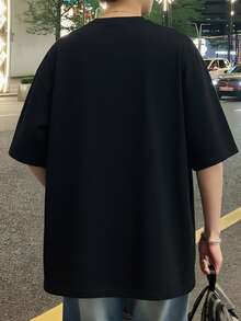 Men T-Shirts - 黑色 - 查看 2