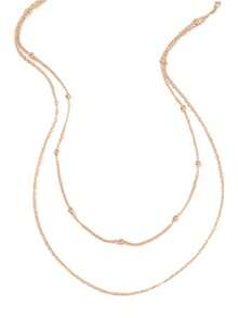 1pc Women's Simple Minimalist Style Double Layer Gold Metal Necklace, Suitable For All Seasons, Casual, Versatile - Gold - View 4