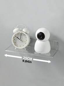 1 chiếc/bộ kệ treo tường, không cần khoan, dùng để đặt router, thiết bị giám sát, trưng bày ảnh và nhiều vật dụng khác. (Lưu ý: Không khuyến khích sử dụng trên bề mặt tường không bằng phẳng. Vui lòng xem hình thứ 3. Cảm ơn!) Phụ kiện phòng tắm - Trong sáng - Xem 11