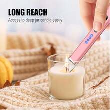 NestHomee Electric Candle Lighter, Rechargeable USB, A Wonderful Gift. Windproof Lighters For Candle Camping Kitchen BBQ Daily Use Utensils Portable - 暮光粉 - 查看 2