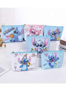 DOBBLE 1/3/5个装可爱卡通人物印花PU皮钱包，小礼物，卡包，手拿包 - 彩色 - 查看 2