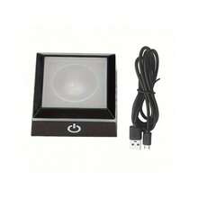 1. 装饰艺术风格灵敏触摸开关LED显示底座。USB供电，可变色艺术支架，适用于3D水晶照片、玻璃球、亚克力艺术品、珠宝、透明材料、树脂等。适用于派对、家居、房间、书桌、办公室装饰。 - 彩色 - 查看 10