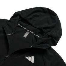 Adidas 女士夹克/外套 Adi365 3S JKT W，休闲日常户外旅行夹克 KQ8074 - 黑色 - 查看 3