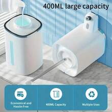 DONASIRA 400ml Large Capacity Illuminated Rechargeable Smart Infrared Sensor Automatic Soap Dispenser, Portable Liquid Soap Bottle, Electric Foam Soap Dispenser Pump For Home, Public Hand Sanitizer Cleaner, Kitchen Bathroom Small Appliance - Multicolor - View 10