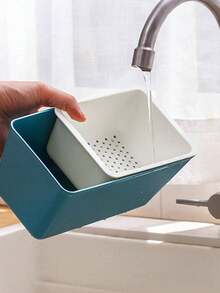 1pc Household Double-Layer Snack Box, Square Watermelon Seed Holder, Fruit Plate, Candy & Dried Fruit Tray - Multicolor - View 16