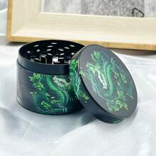 1个卡通龙造型四层锌合金香料研磨器，50毫米 - 非常适合厨房使用和作为礼物，香料研磨器 - 彩色 - 查看 1