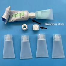 6pcs 1.01oz Travel Bottles With Adapters - Leak-Proof Refillable Containers For Toiletries, Cosmetics & Skincare - Durable Plastic, Compact Design For Travel, Gym, Daily Use - White - View 9