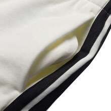 Adidas Women's White Straight Leg Pants, FAV FT 3S PNT, Minimalist Design, Comfortable, Lightweight, Casual Everyday Wear, KS2820 - Hanyu White/Black - View 5