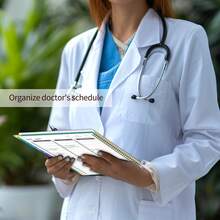 2026年日程本，2026年1月至12月月度计划笔记本，彩色月度标签，每日日程，月度概览及内袋，简约设计，适用于工作、学校、家庭及办公场合。 - 綠色 - 查看 7