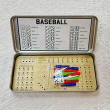 Tragbares Holzbrettspielset mit Fußball, Baseball, Softball, Fingerwürfelspielen, Tischspiele, ohne Strom, perfekt für Familientreffen, Partys, Spieleabende und Geburtstagsgeschenke für Freunde - Schwarz - Übersicht 8