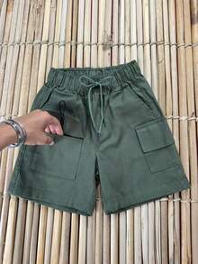 Boys' Bermuda Shorts - Kids' Fashion - New Arrival / Summer / Party / Outing / Gift / - Green - View 2