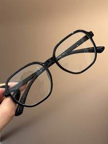 1 pieza Gafas cuadradas de moda con bloqueo de luz azul, coloridas y lindas para niños, adecuadas para lectura diaria, salidas, regalos, accesorio de gafas con lentes transparentes para volver a la escuela, casual, adecuado para niños y niñas, vida diaria, lectura, TV, juegos, teléfonos inteligentes, gafas de moda, accesorios fotográficos - transparente - Ver 14