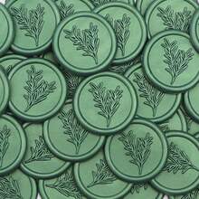 10/25pcs Rose Or Heart Shaped Wax Seal Stickers, Self-Adhesive Envelope Seals Suitable For Weddings, Parties And Birthdays - Multicolor - View 25