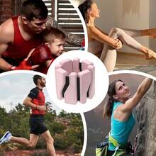 Adjustable Wrist/Ankle Weights, 2lbs Wearable Arm/Leg Weights (1lb Each), Suitable For Walking, Running, Pilates, Yoga And Home Gym Exercises - Multicolor - View 4