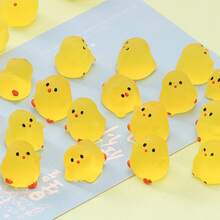 10/30/50个装夜光功夫鸡，迷你树脂夜光功夫鸡玩具，DIY工艺装饰配件，夜光功夫鸡，适合作为节日礼物、圣诞袜填充物、派对小礼物、恶作剧道具 - 彩色 - 查看 6