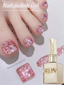 XEIJAYI XEJAYI 15ml Gel Nail Polish,UV LED Soaking Nail Gel, Semi-Permanent, DIY Salon Quality Nail Art Gel - Pink - View 1