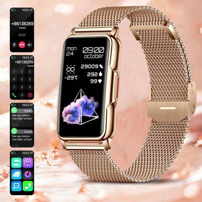 LIGE Smart Talk Watch/With Heart Rate/Blood Oxygen/Blood Pressure/Sleep Monitor/Fitness Tracker/Sports Mode/Steps/Calories/Counter Activity/Health Tracker IP67 Waterproof/Call And Message Notification/Multiple Sports Modes For Men Miss