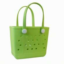 GYJ  Beach Bag Rubber Tote Bag Waterproof Travel Bags Washable Open Tote Bags For Beach Sports And Picnic102 - 草叢 - 查看 6