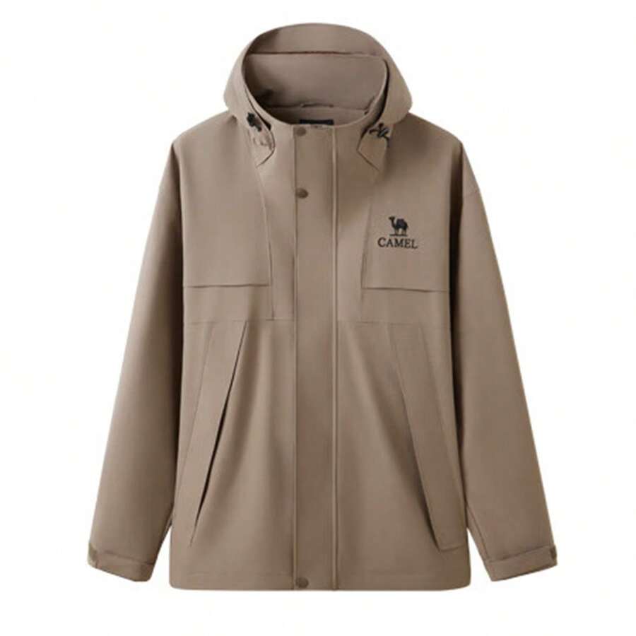 CAMEL CROWN Men's Cold-Proof And Breathable Outdoor Jacket, Spring And Autumn Travel Wear, Hiking And Mountaineering Clothing