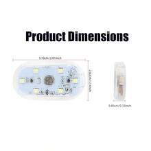 2个触摸式氛围灯，5V 150mAh 6SMD USB车载触摸吸顶灯，高亮度霓虹灯，高亮LED灯芯，迷你便携，易于安装，多功能且适用广泛 - 2件 - 查看 4