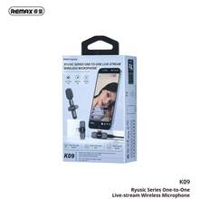 REMAX 無線一拖二直播領夾式收音麥克風便攜式直播迷你小麥克風 K09 - Lightning - 查看 3