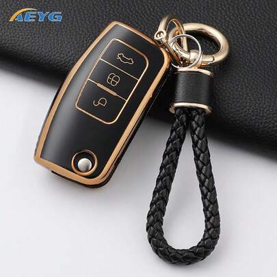 TPU Car Flip Key Case Cover Shell Fob For Fiesta Focus 2 Ecosport Kugua Falcon Escape C-Max Protector Accessories