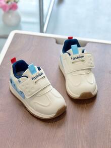 Toddler Kids Cartoon Hook And Loop Soft Sole Anti-Slip Breathable Casual Shoes, Spring New - Blue - View 3