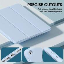 兼容 iPad 第 11 代保护壳，兼容 iPad A16 保护壳，三折平板电脑保护套，智能睡眠唤醒功能，全方位防摔，兼容 iPad 保护壳，兼容 iPad 第 10 代保护壳，兼容 iPad Air 11 (M3)/iPad Air 11 (M2)/iPad Pro 11，兼容 iPad 第 9 代保护壳 - 白冰色 - 查看 3