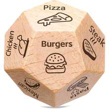 Cadouri de Ziua Îndrăgostiților pentru el și ea: Set unic de zaruri cu mâncare pentru o întâlnire romantică, cadouri distractive pentru ciorap și cadouri creative pentru aniversare, bărbați și femei - Multicolor - Vizualizare 1