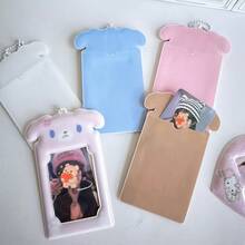 INS 可爱不对称甜点兔 3 英寸厚卡套，偶像小卡校园卡片收纳展示挂件 - 彩色 - 查看 8