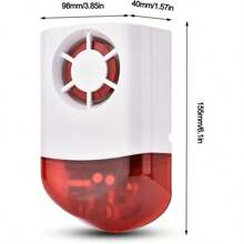 Sirena Inalambrica Sirena Inalambrica para Exteriores para el de Alarma WiFi Alarma de  Acustico-optica - 433 millones - Ver 7